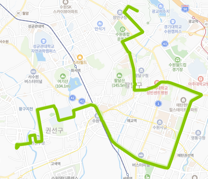 수원-88번-버스-노선-지도