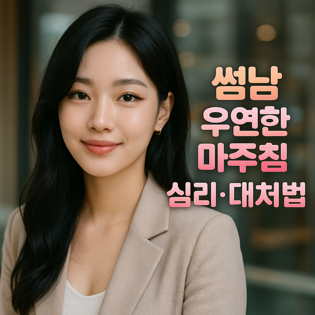 썸남이 자꾸 &lsquo;우연히 마주치는&rsquo; 심리와 대처법