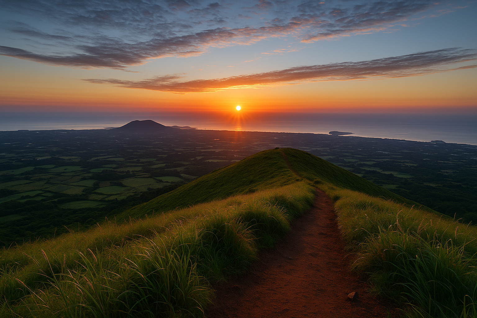 금오름 일출 산행