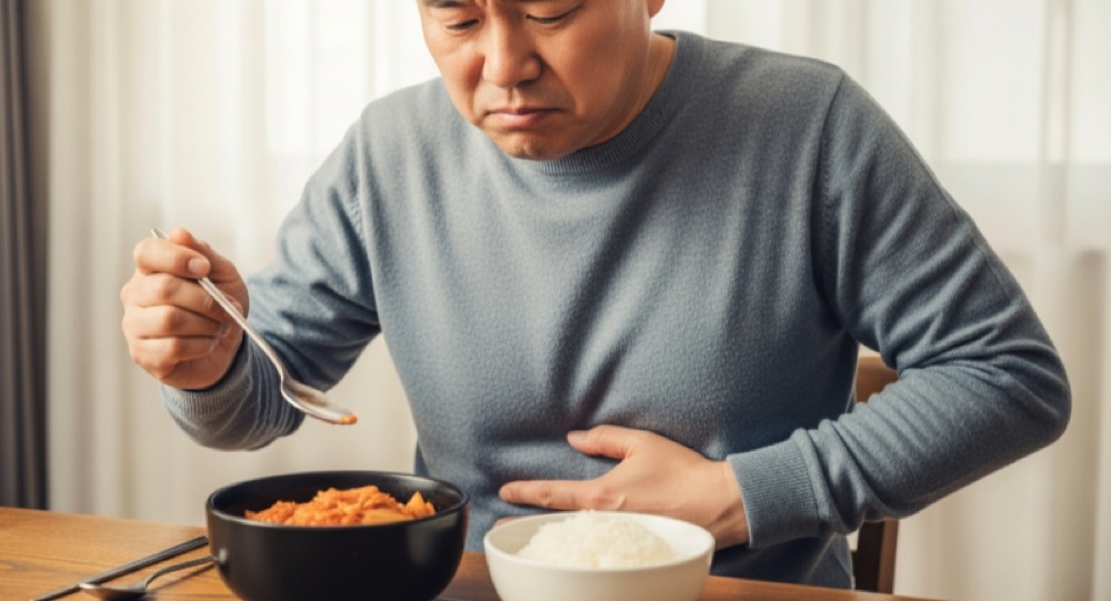 식사 중 배 더부룩