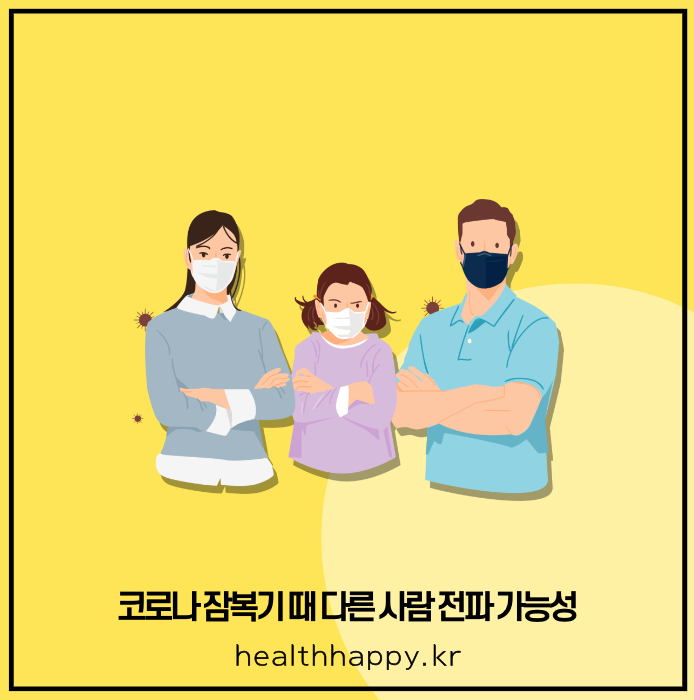 코로나 잠복기 때 다른 사람 전파 가능성