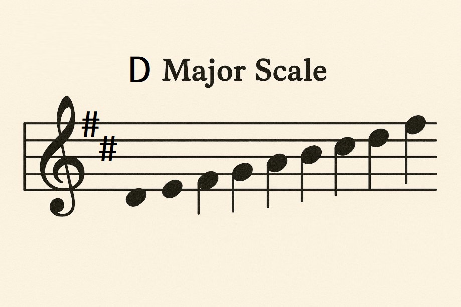D 네추럴 메이져 스케일 관련 사진