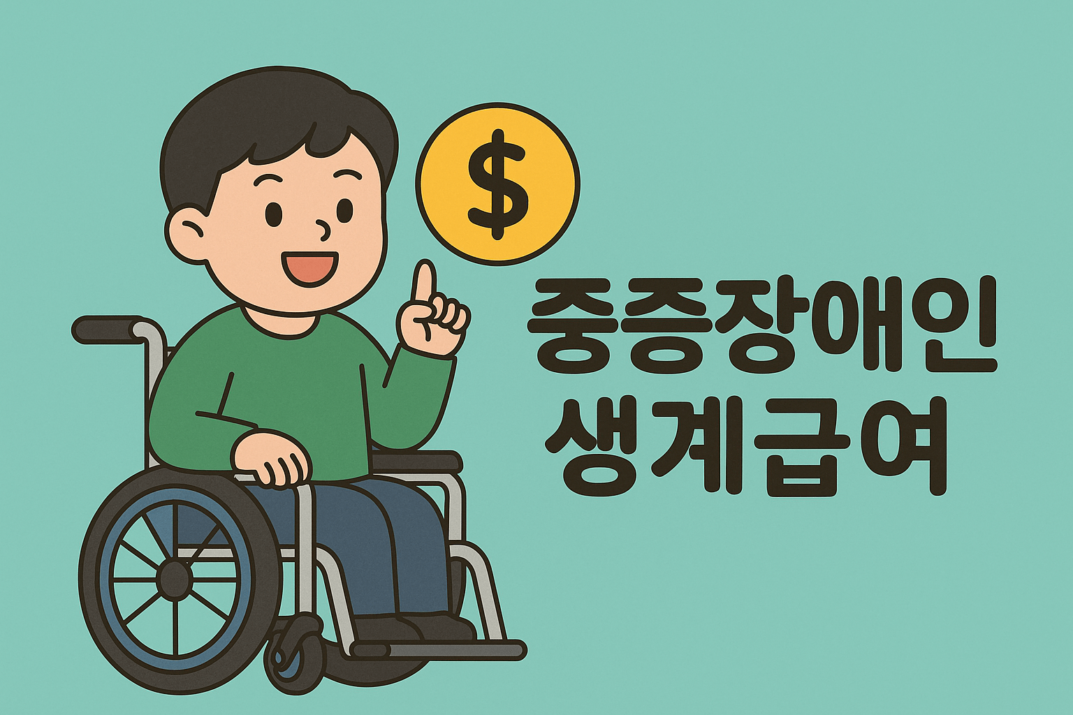중증장애인 생계급여 기준 중위소득 안내 관련 사진