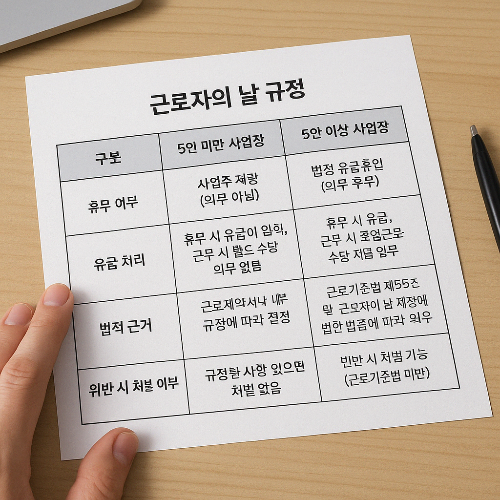 근로자의 날-규정-메모