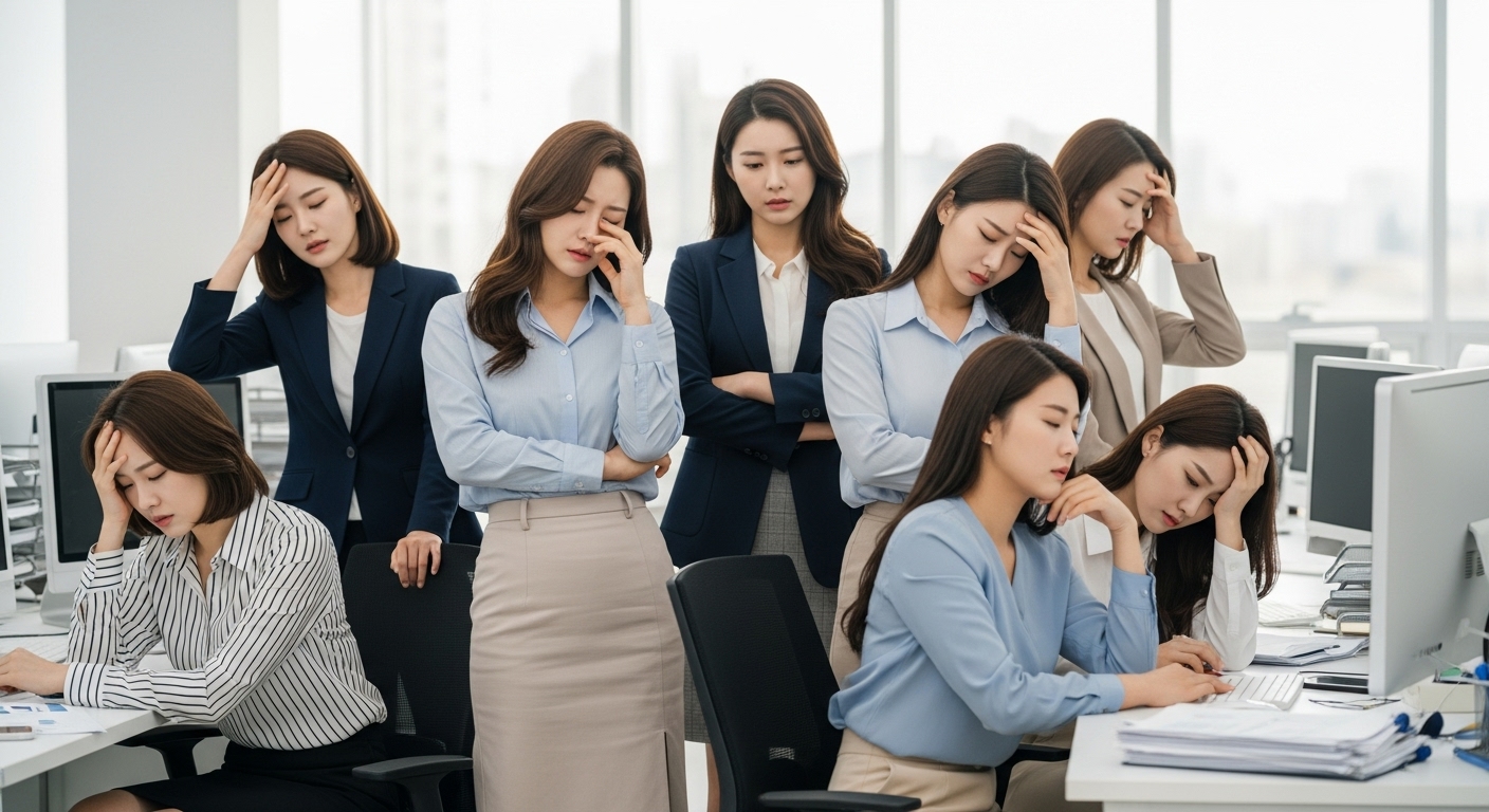 직장 스트레스 받는 이미지