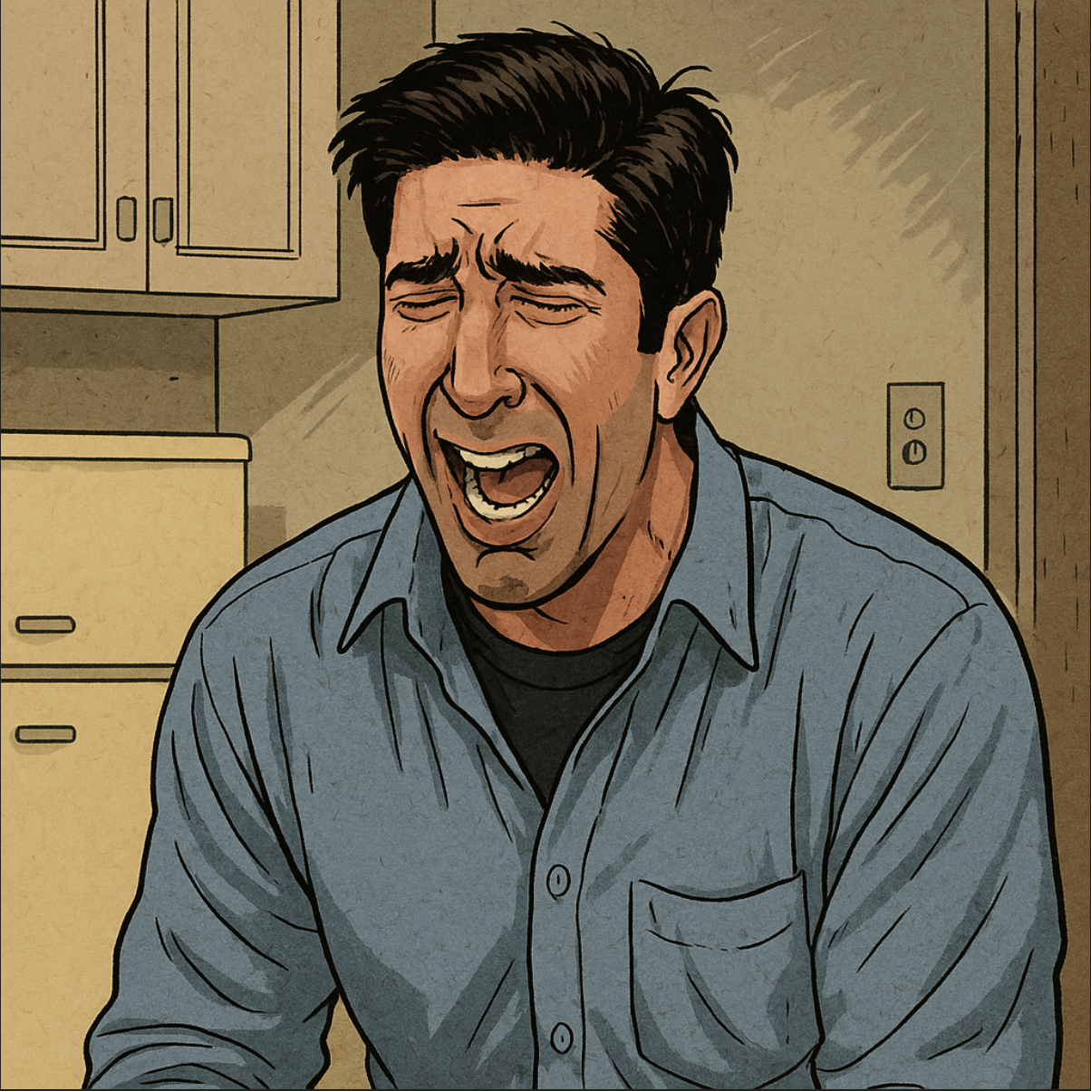 드라마 프렌즈 데이비드 슈위머 명장면