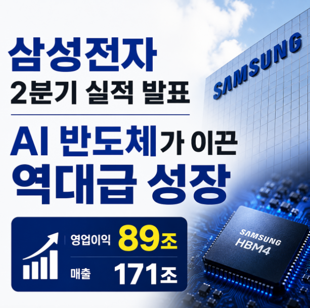 삼성전자 2분기 실적 발표 AI 반도체가 이끈 역대급 성장