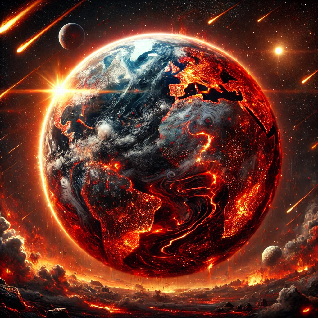 45억년 전 초기 지구의 모습