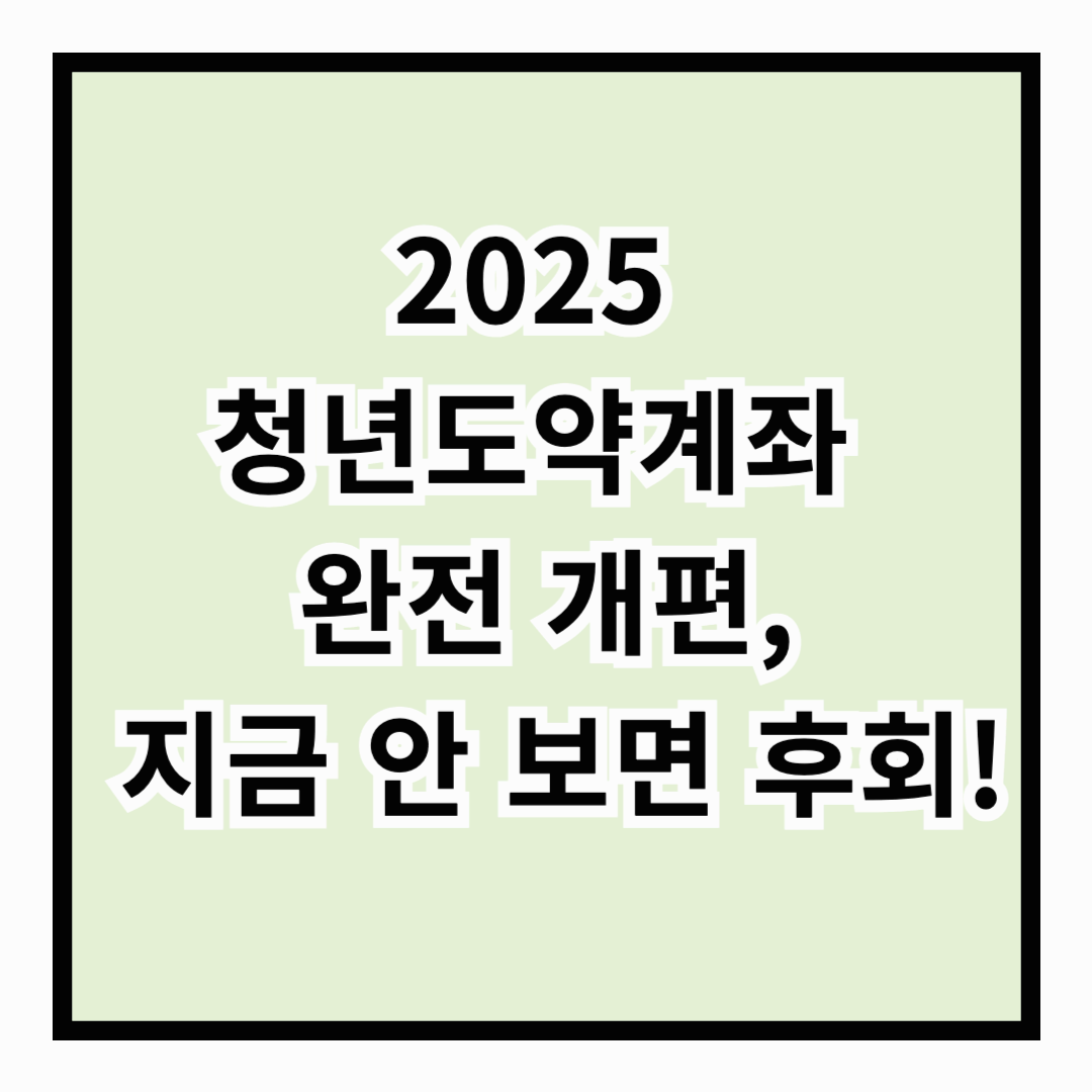 청년도약계좌 개편