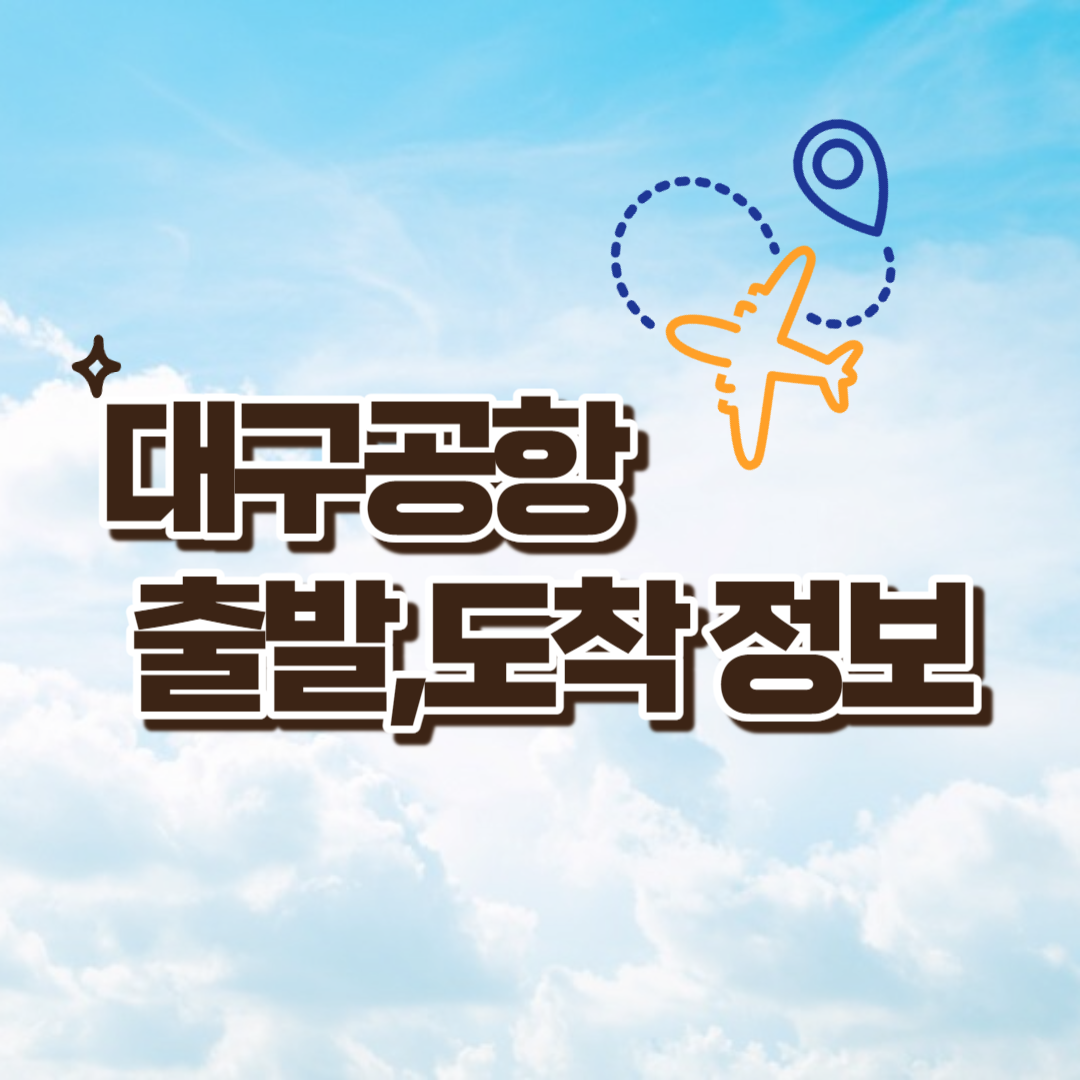 대구공항 출발&#44;도착정보