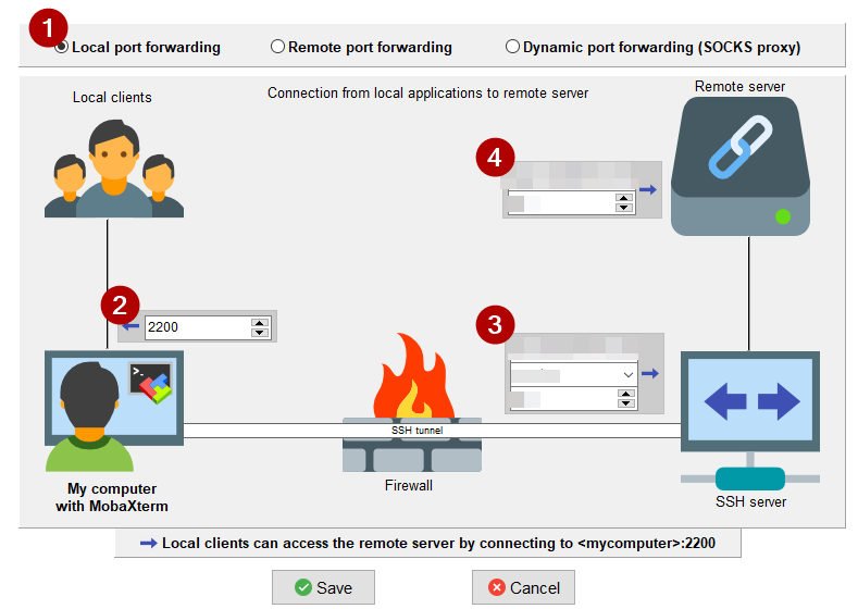 MobaXterm - Tunneling