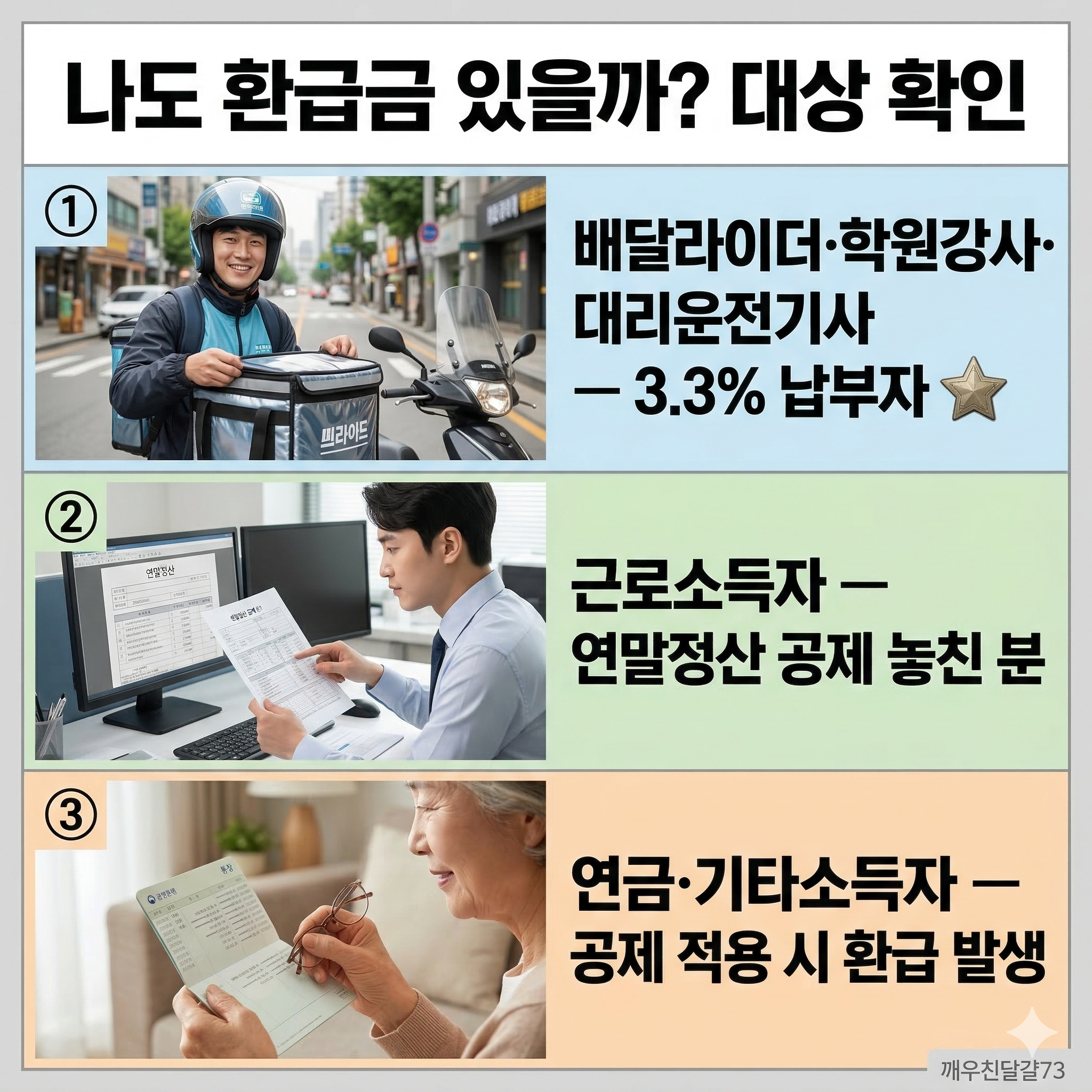 소득세 환급금 신청방법 총정리 &mdash; 배달라이더&middot;학원강사&middot;근로자 111만명 대상 (3월 31일 마감!)