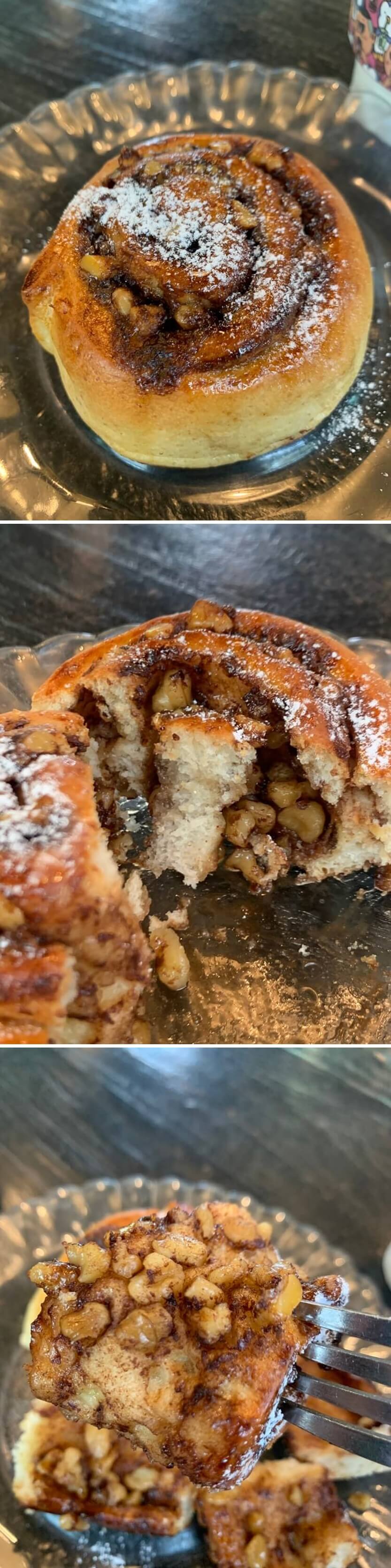 시나몬 롤 단면 사진