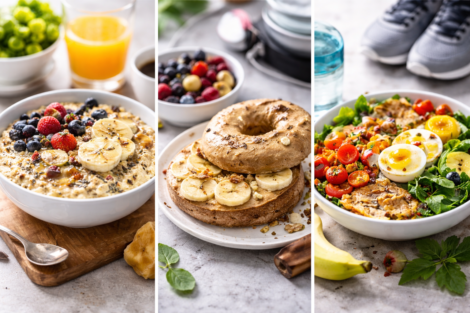 # 러닝 전 식사 가이드 (장거리, 단거리, 가벼운 달리기)