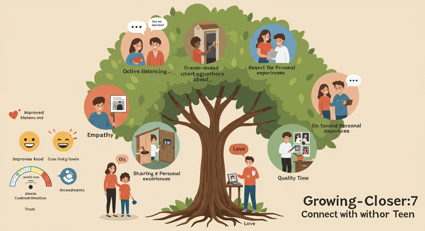 사춘기 자녀와 친해지는 대화법 관련 그림