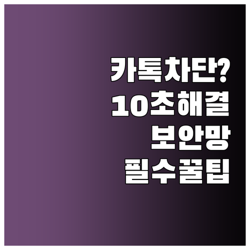 사내 보안망이나 공용 와이파이 카카오..