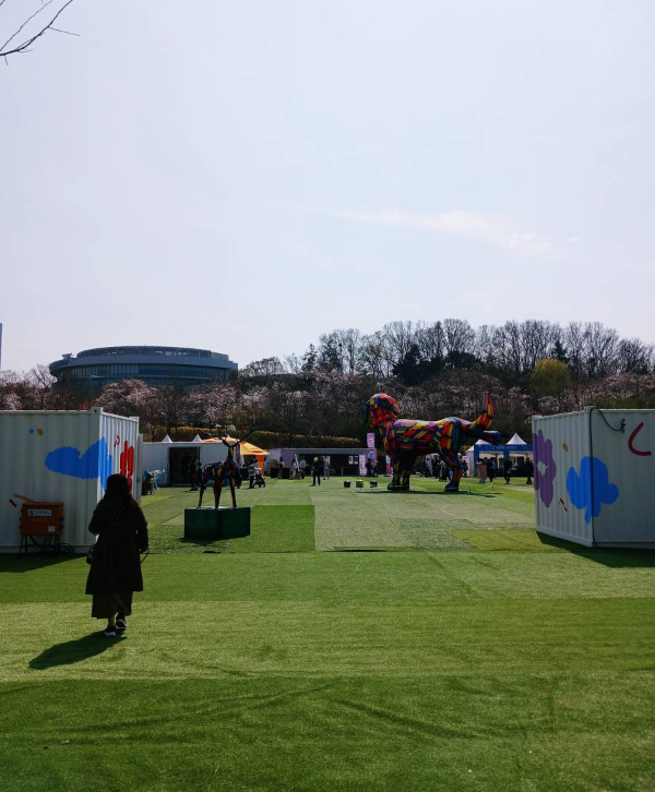 봄꽃행사장 풍경