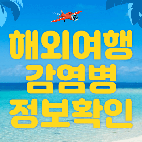 해외여행 감염병 정보 확인