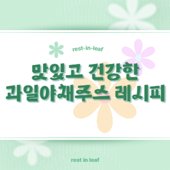 과일야채주스레시피