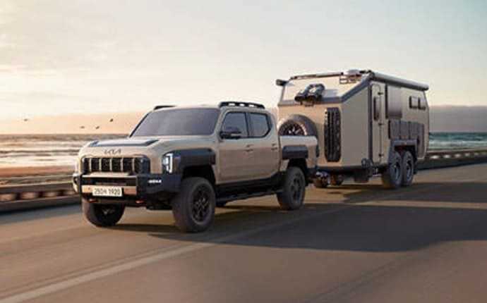 기아 타스만 트레일러 견인 이미지