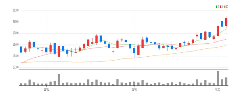 하이비젼시스템 차트