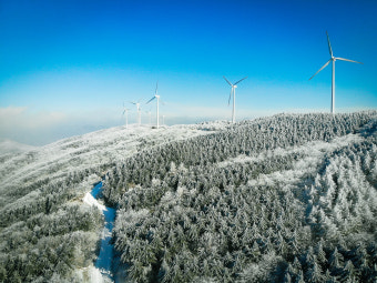 횡성 겨울 태기산 모습 사진