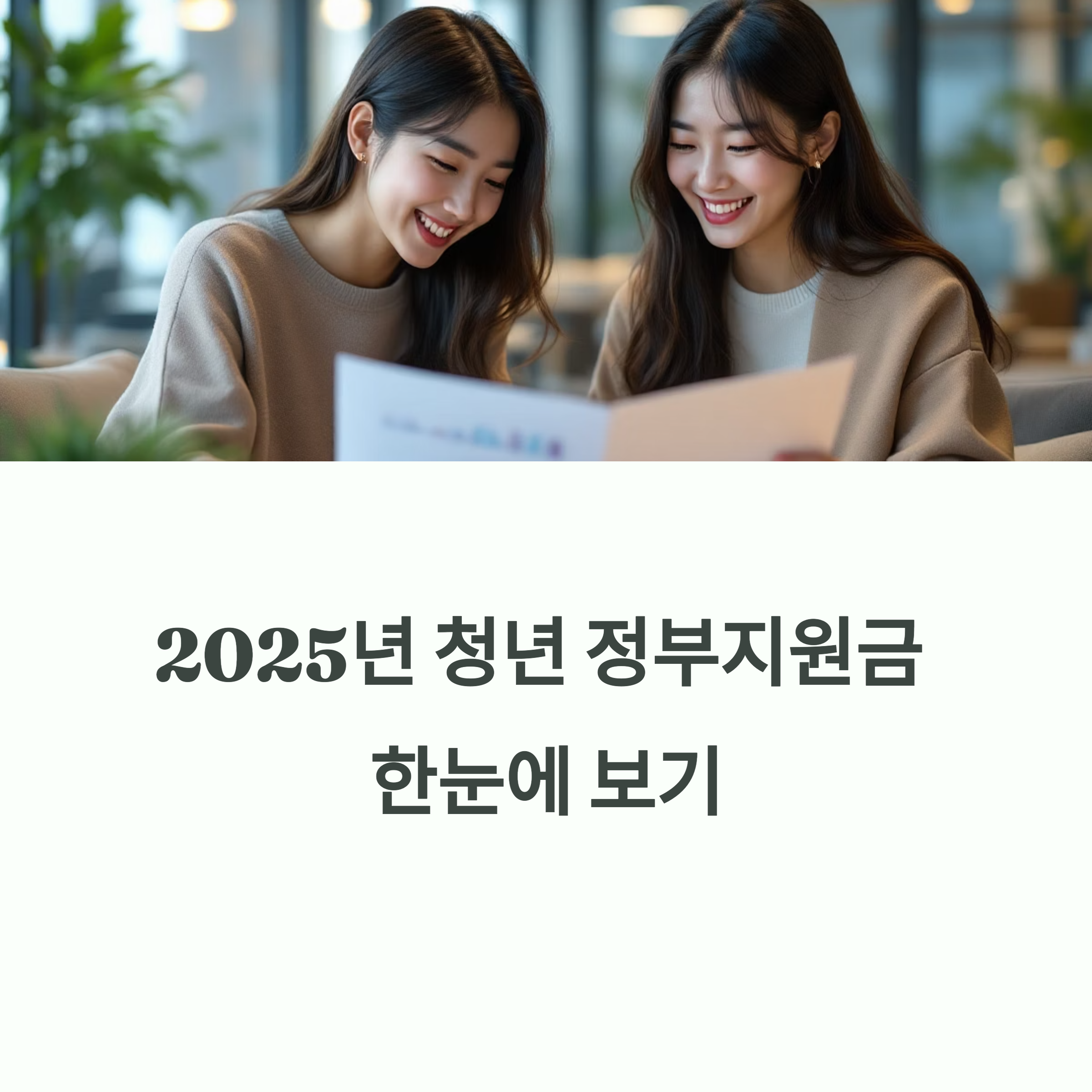 2025년 청년이라면 꼭 챙겨야 할 정부지원금 리스트