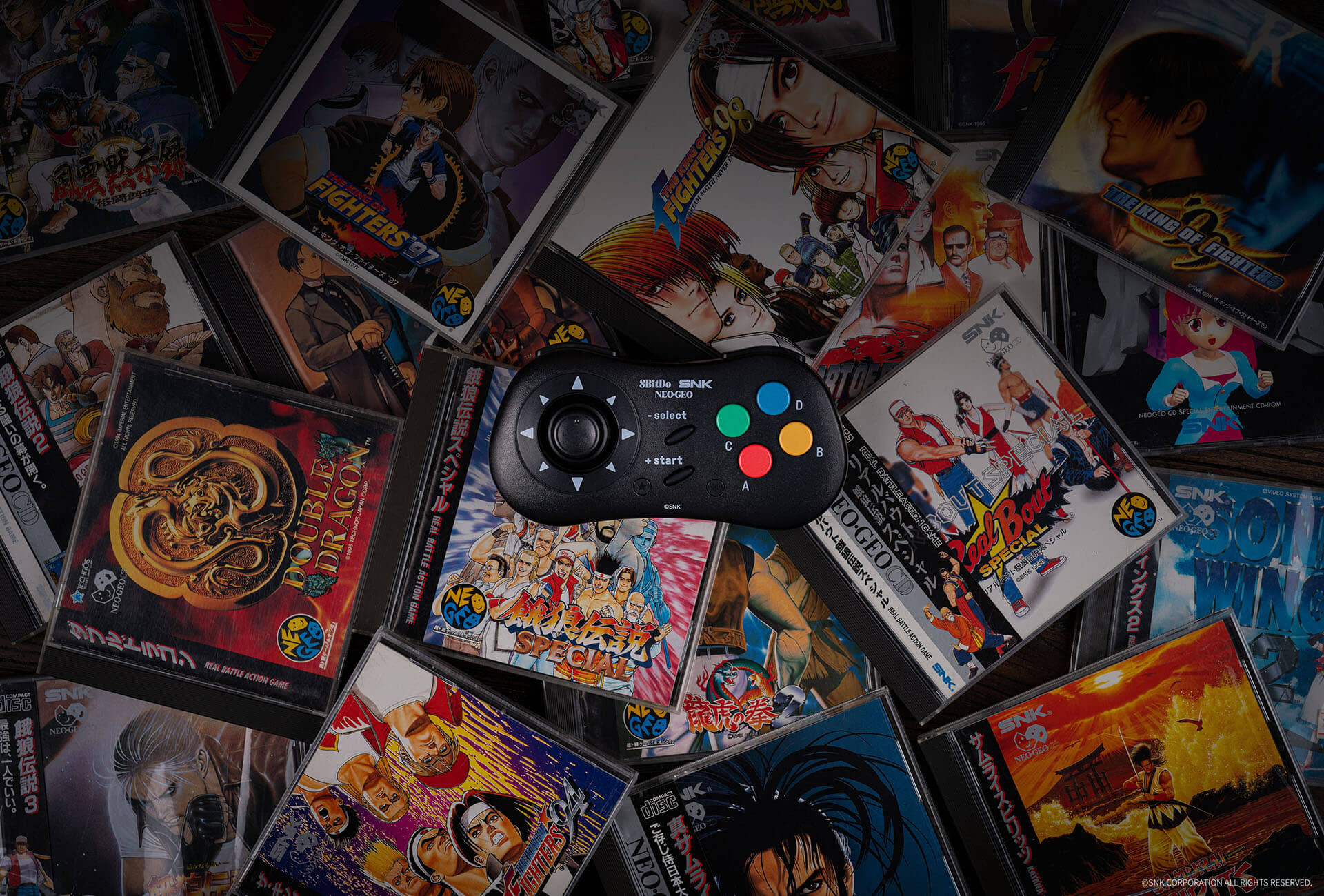 네오지오 CD 정식 라이센스 8BitDo 무선 게임패드