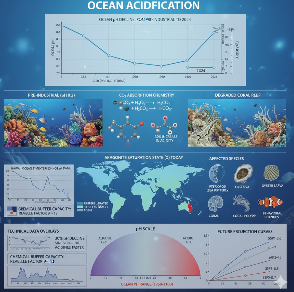 해양 산성화 진행 속도