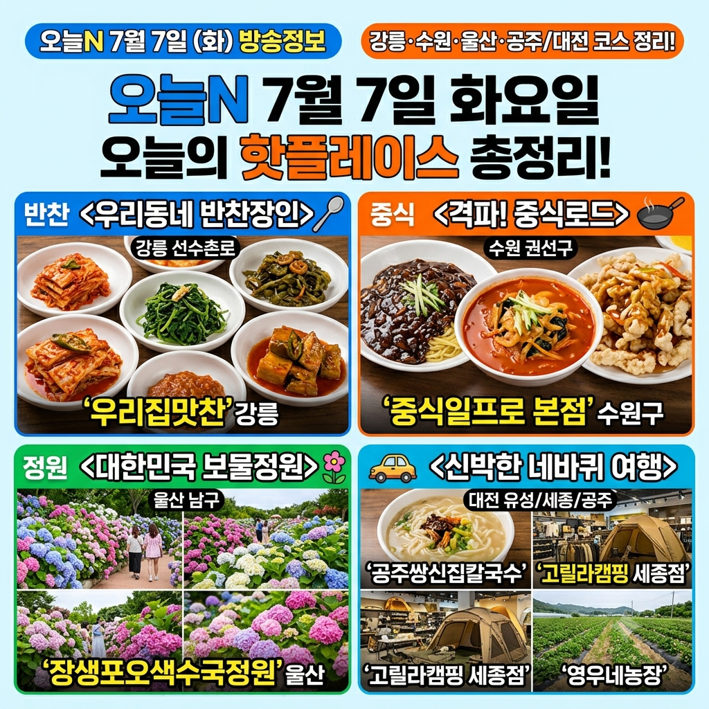 오늘N 7월 7일 방송정보