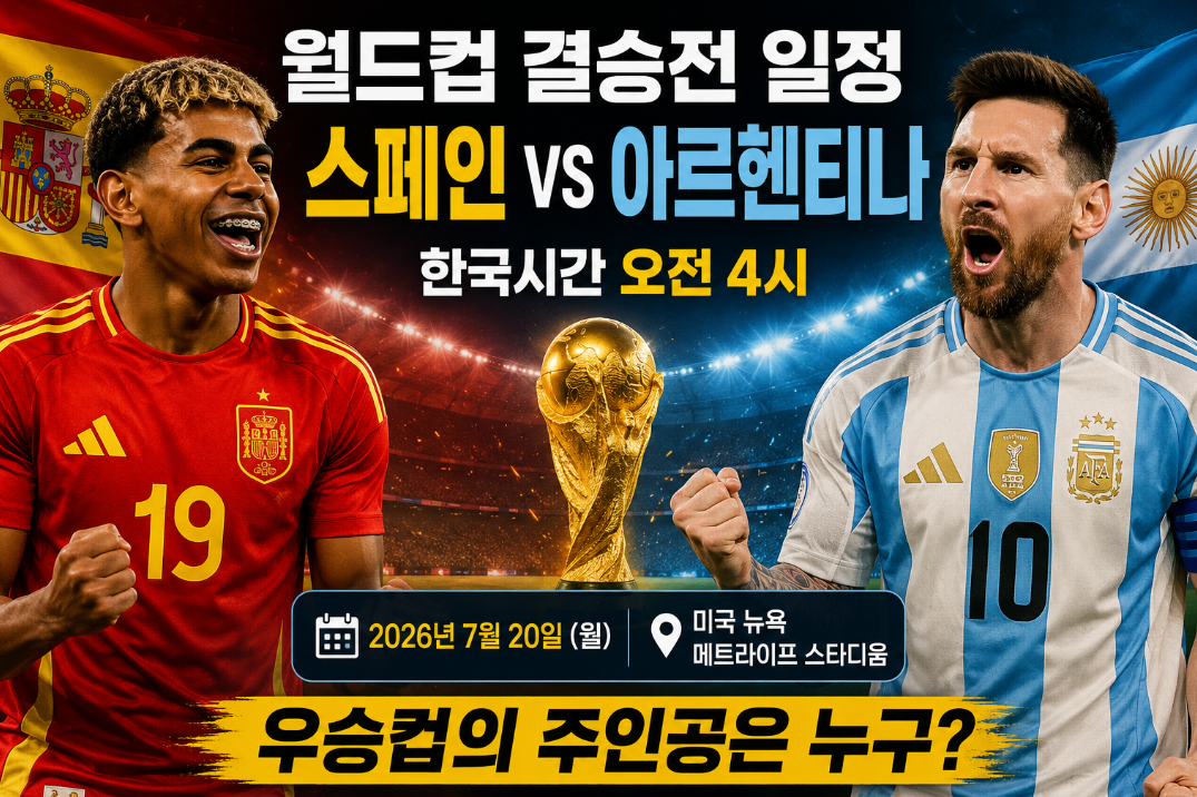 월드컵 결승전 일정|스페인 vs 아르헨티나 한국시간·중계·우승 전망 총정리