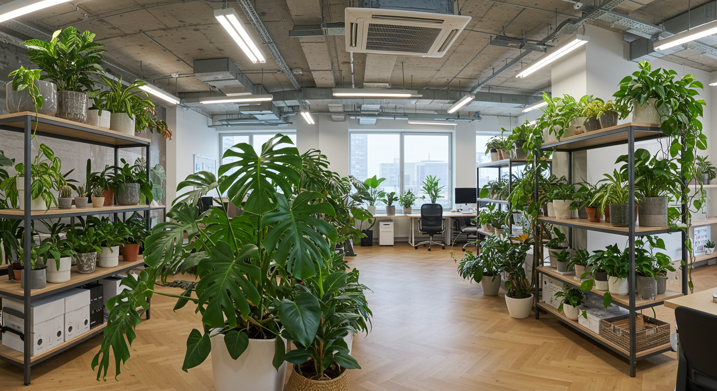 사무실 식물 인테리어