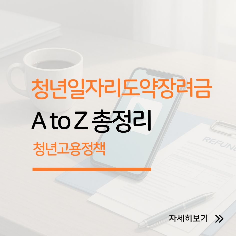 청년일자리도약장려금 제도 요약 인포그래픽