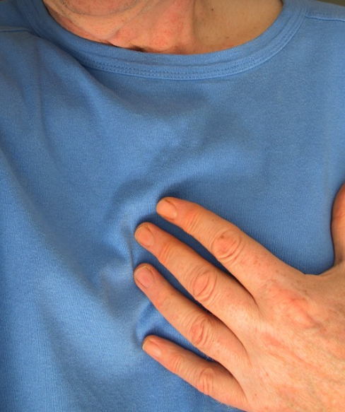 통증이 나타난 모습