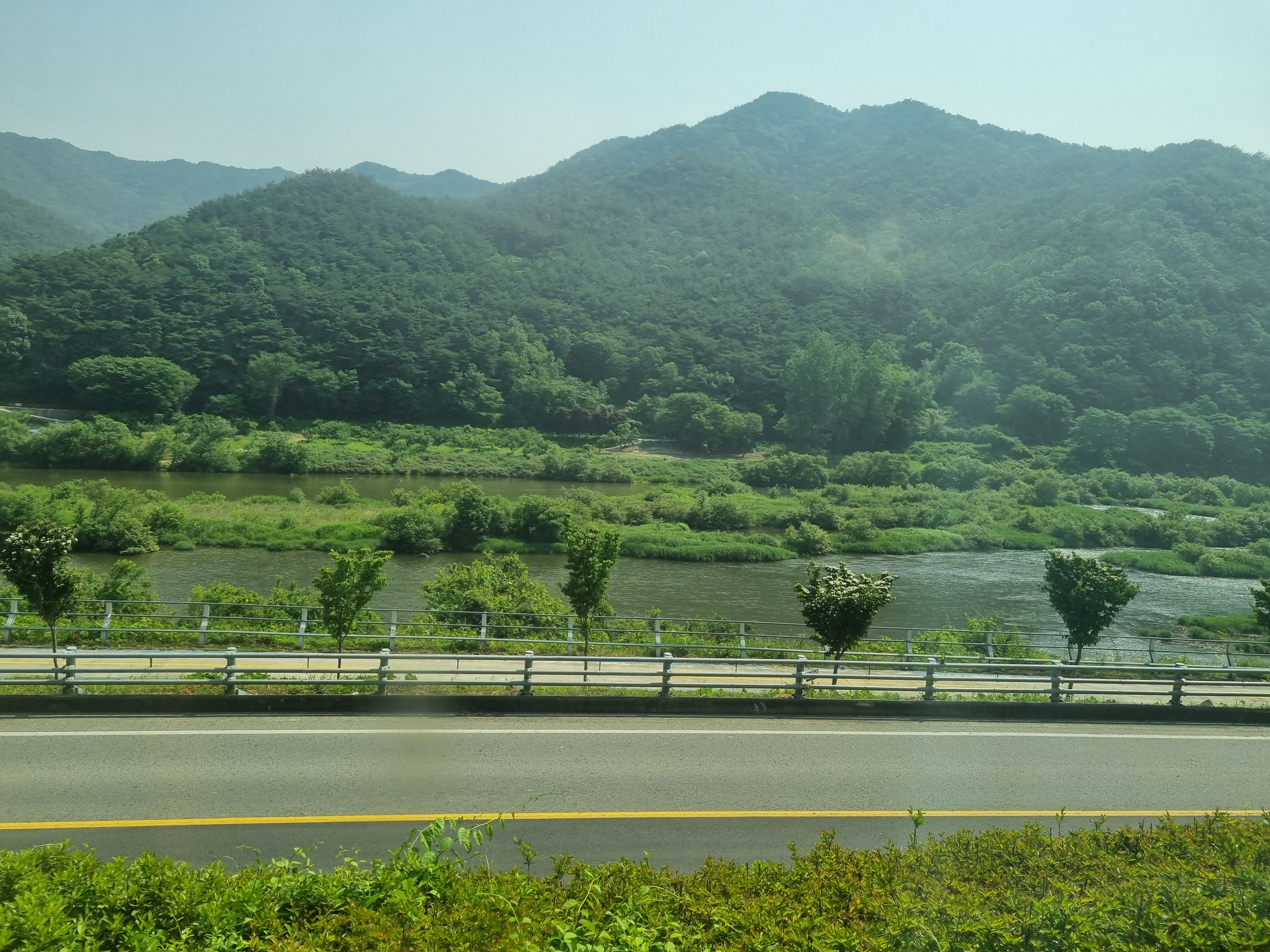 섬진강 여름 풍경 (구례 가정역 근처, '25.6)