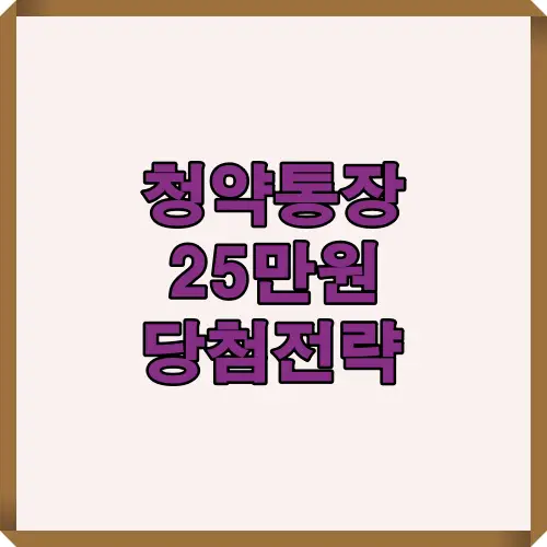 청약통장 25만원 납입의 현실과 핵심 전략을 분석하고, 납입금보다 중요한 꾸준함과 장기 유지 포인트를 정리한 인포그래픽 가이드