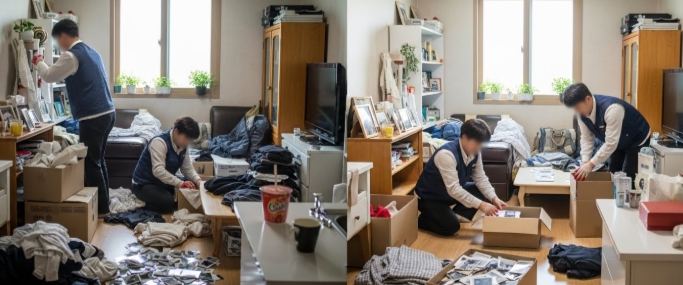 장수 고독사청소중