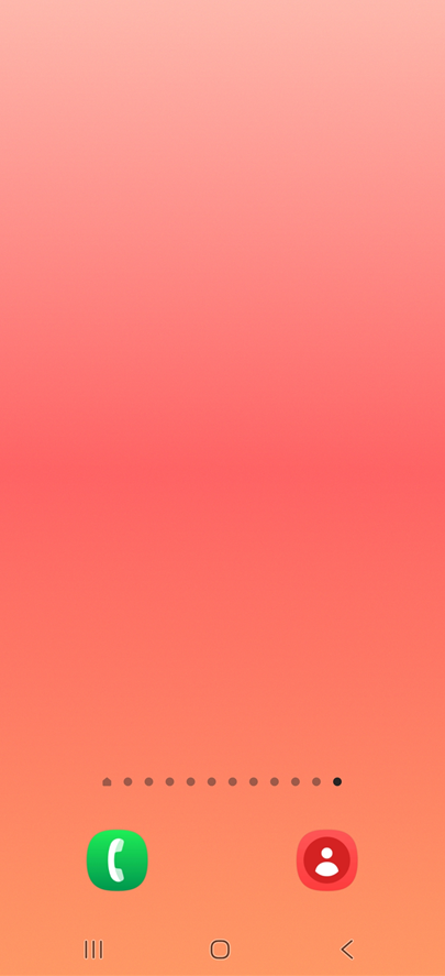 방법 1: 홈 화면에서 빈 공간 길게 누르기