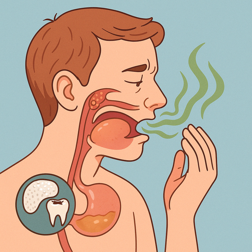 입 냄새의 원인