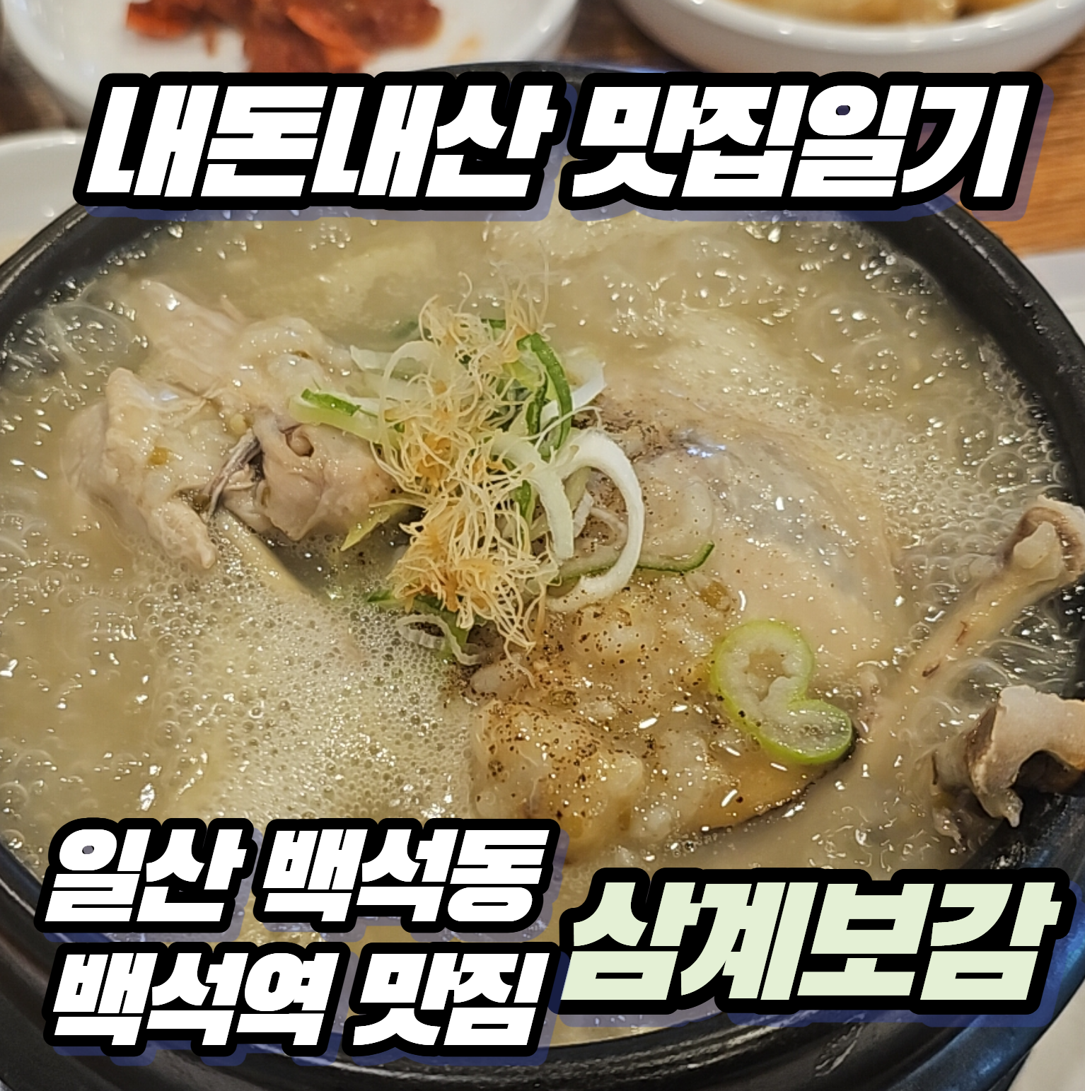 [내돈내산 맛집일기] 일산 백석동 '삼계보감' 감기 뚝 떨어지는 녹두삼계탕 후기