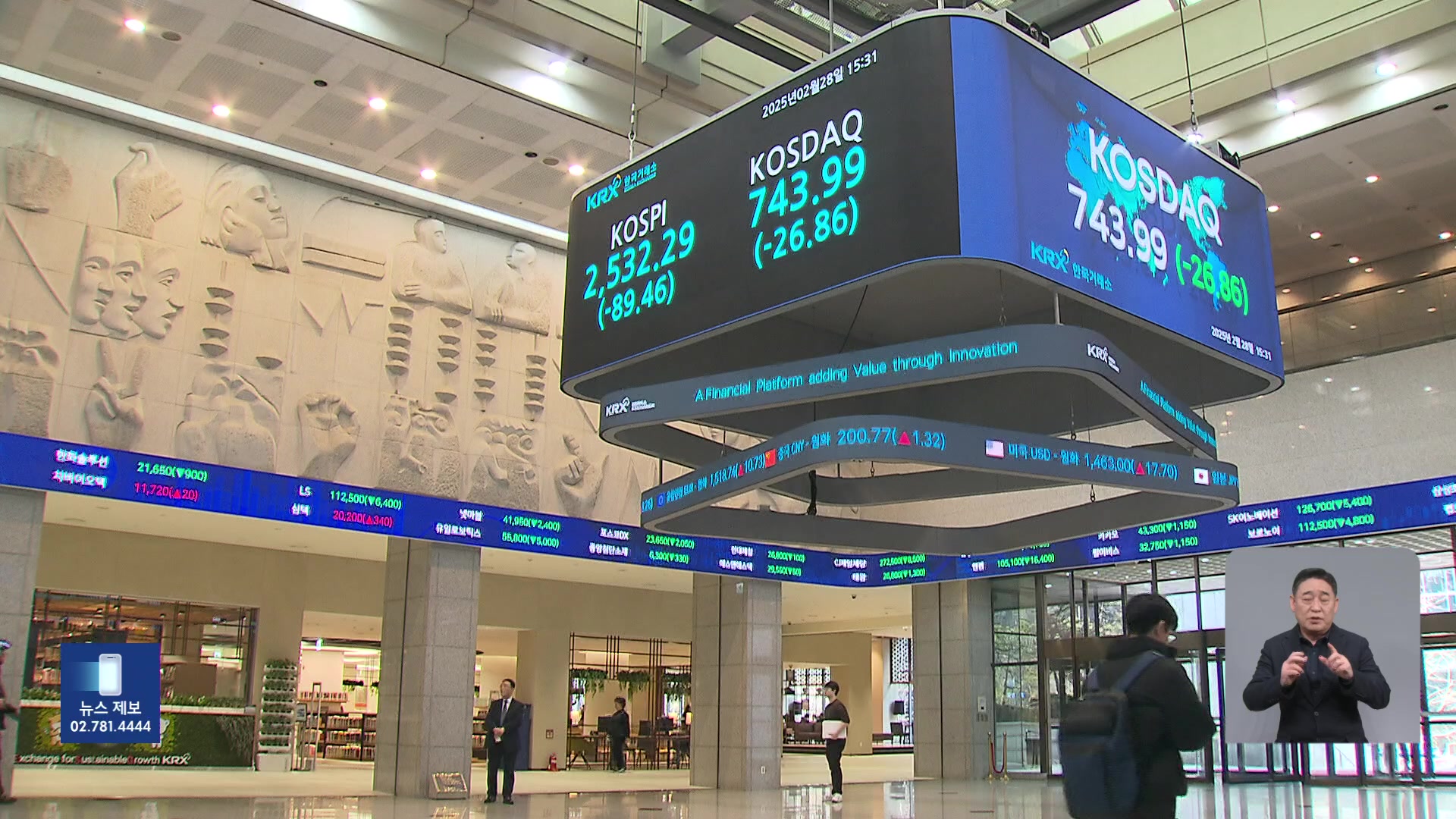 코스피, 코스닥 하락