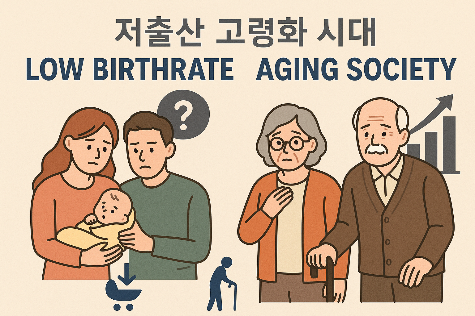 저출산 및 초고령화 사회 관련 사진