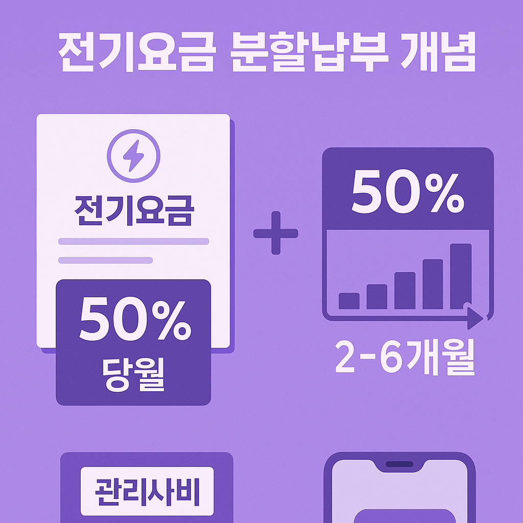 전기 요금 분할납부 개념