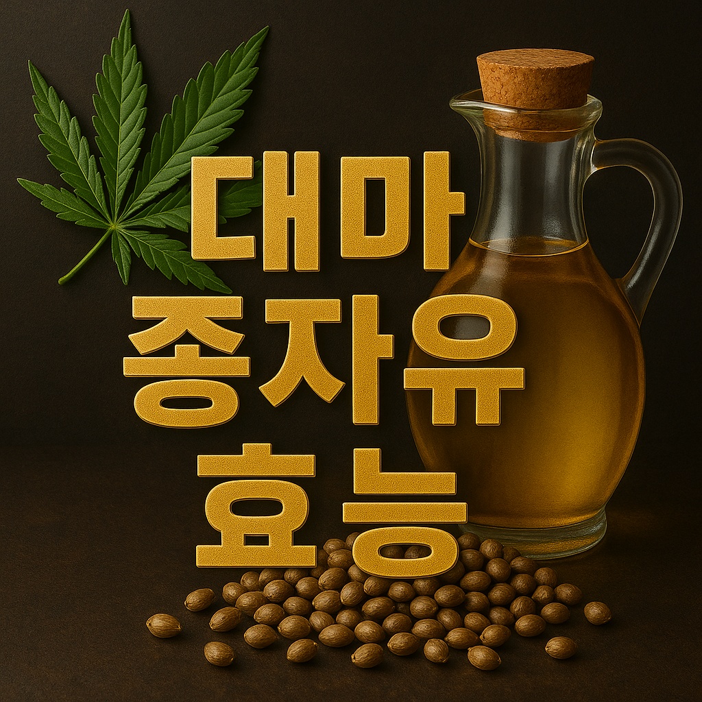 대마 종자유 효능과 먹는법 총정리