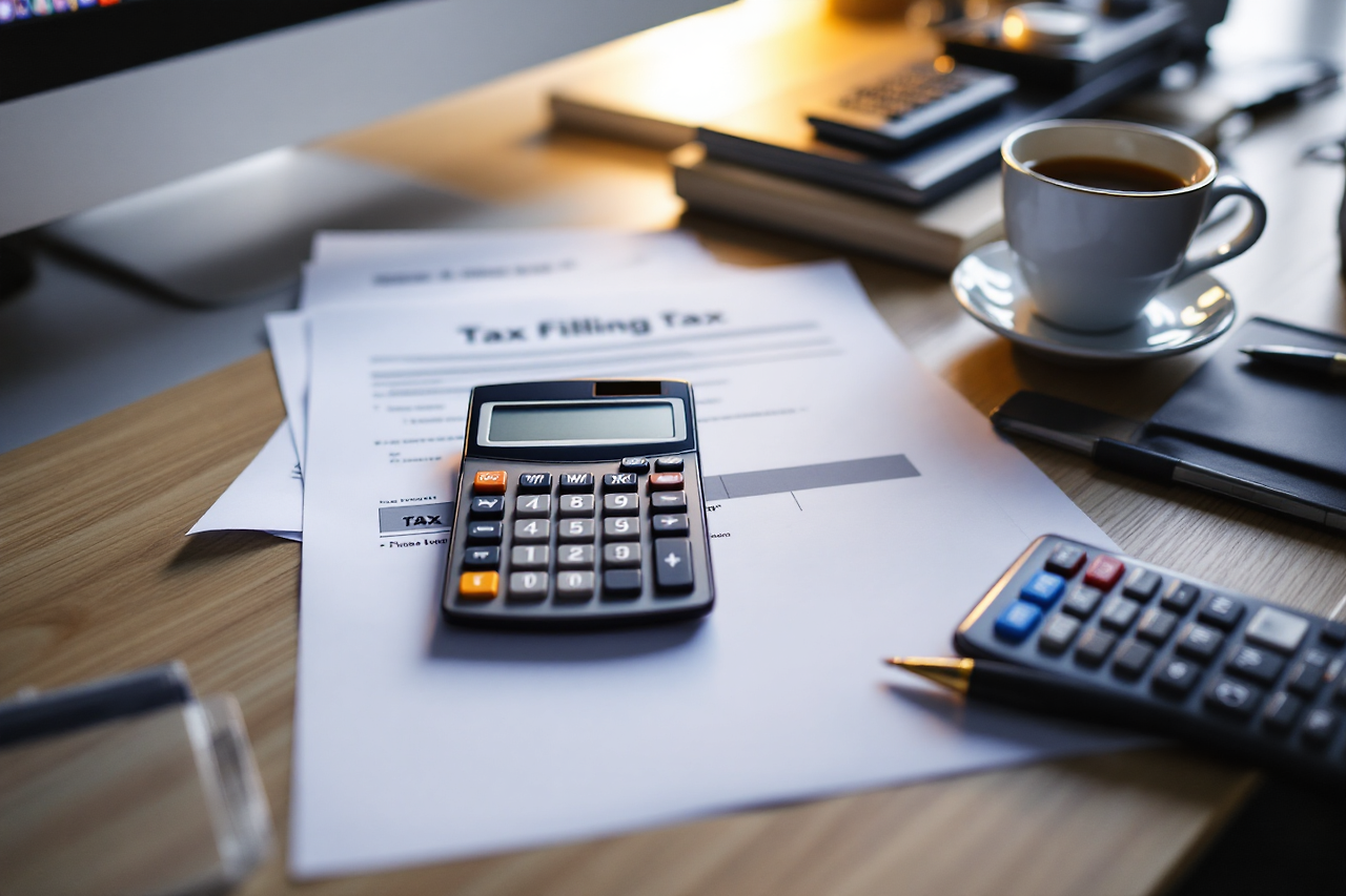 종합소득세 신고를 위한 서류와 계산기