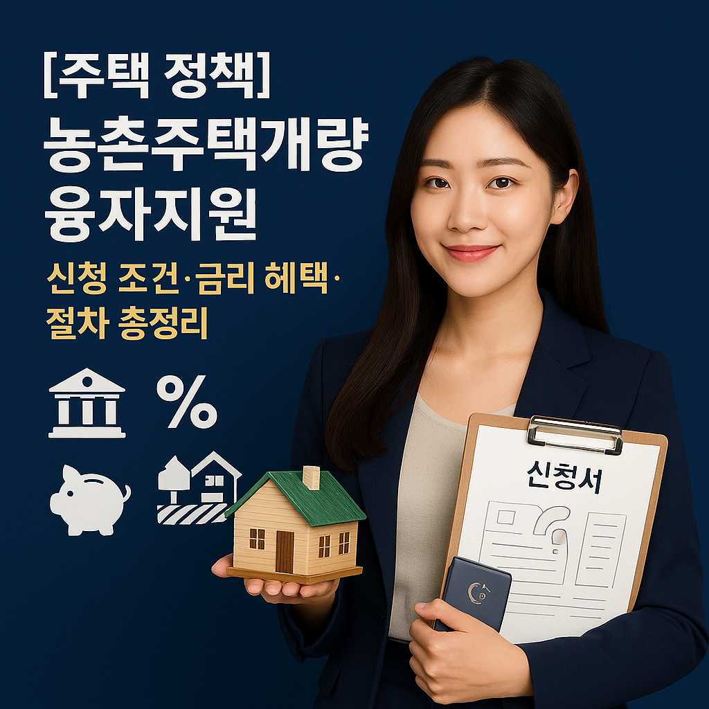 [주택 정책] 농촌주택개량 융자지원 ｜ 신청 조건&middot;금리 혜택&middot;절차 총정리