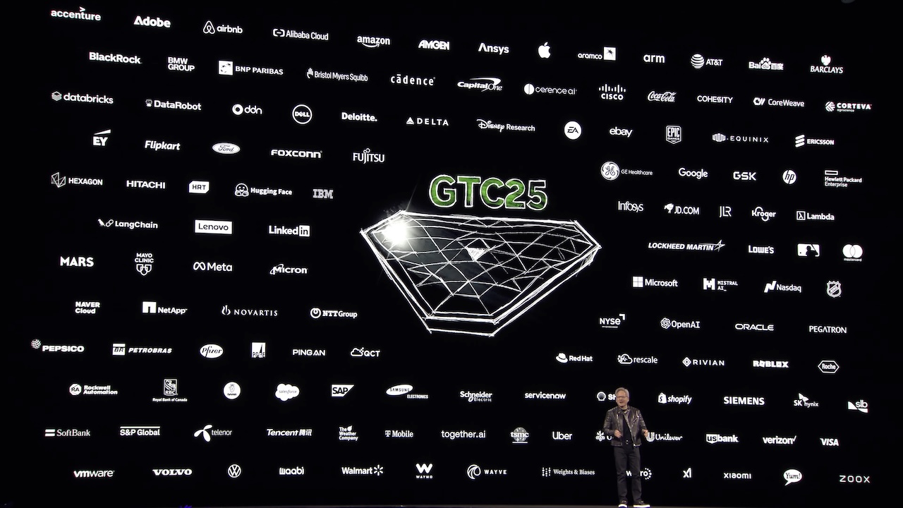 젠슨 황 엔비디아 CEO, GTC 2025 키노트 캡쳐