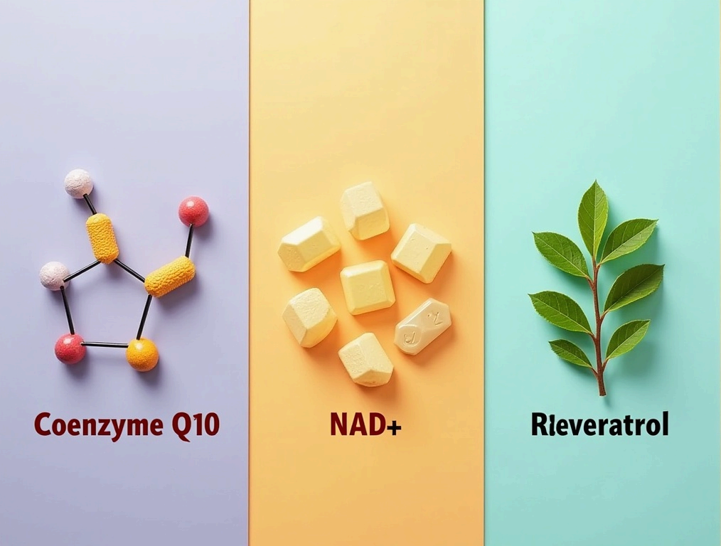 코엔자임 Q10 vs NAD+ vs 레스베라트롤!