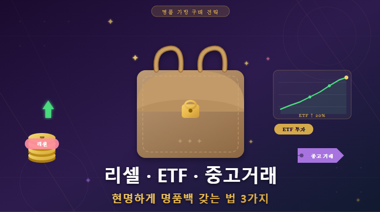 명품가방 구매 전략 (리셀, ETF투자, 중고거래)