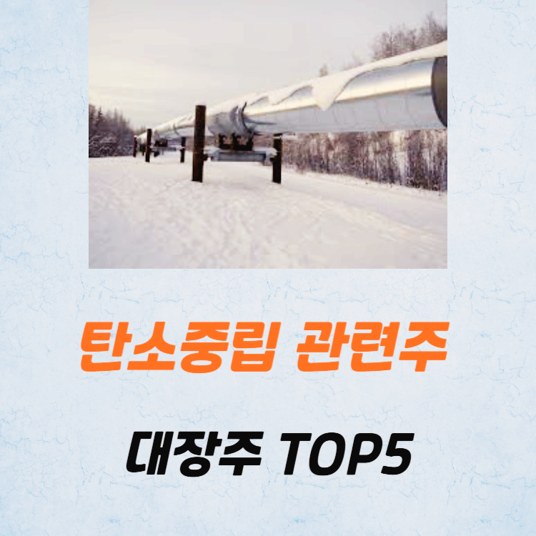 탄소중립 관련주 대장주 TOP5 : 알래스카 LNG사업 정부 지원